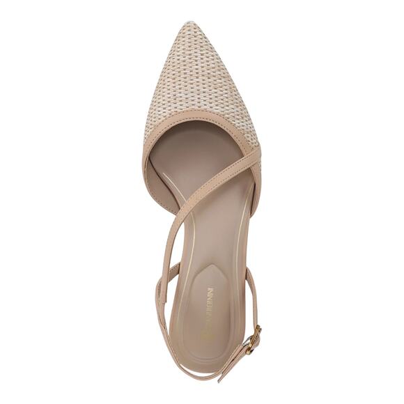 Giani Bernini Women's Briellaa Kitten Heel Slingback Pumps Beige Size 7 - Picture 4 of 5
